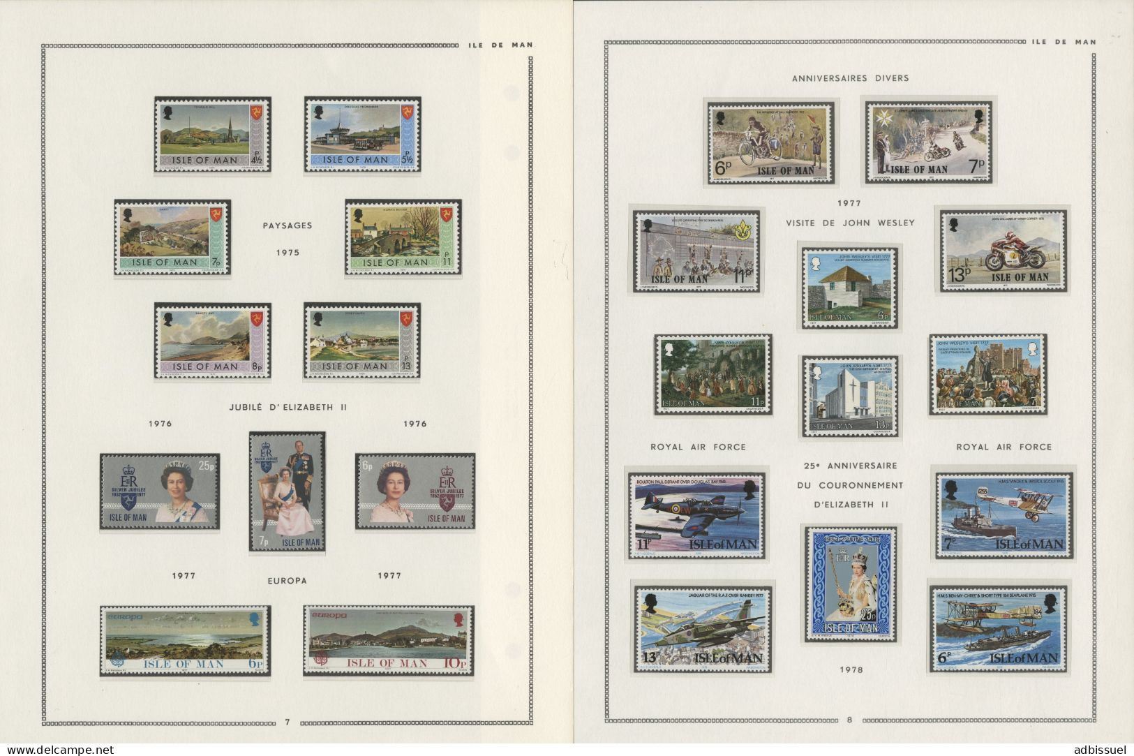 ILE DE MAN Collection De 1973 à 1988 Neufs ** (MNH) Cote Totale 424,05 € Voir Suite Et 18 Photos - Collezioni