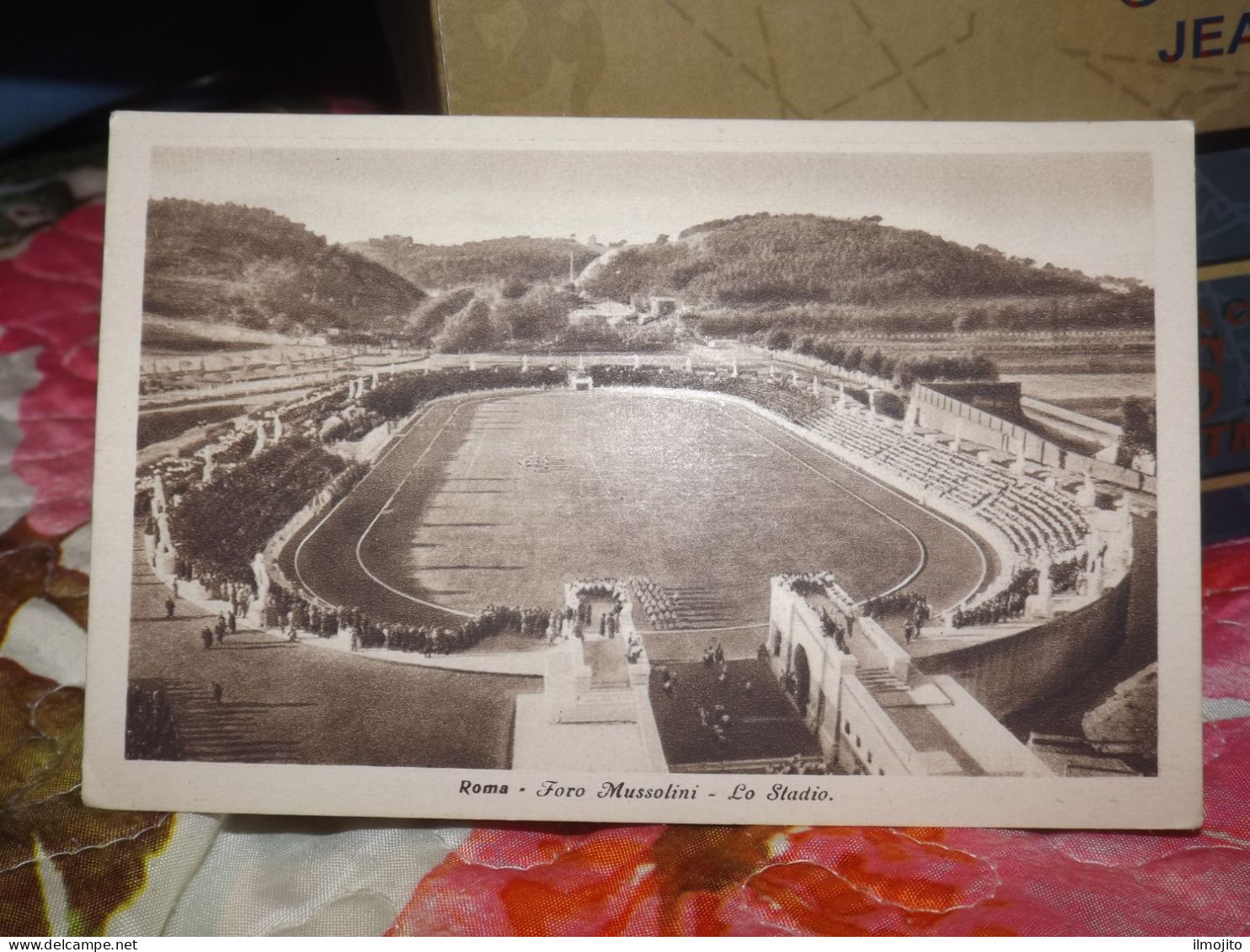 CARTOLINA ROMA FORO MUSSOLINI LO STADIO FORMATO PICCOLO - Stadien & Sportanlagen