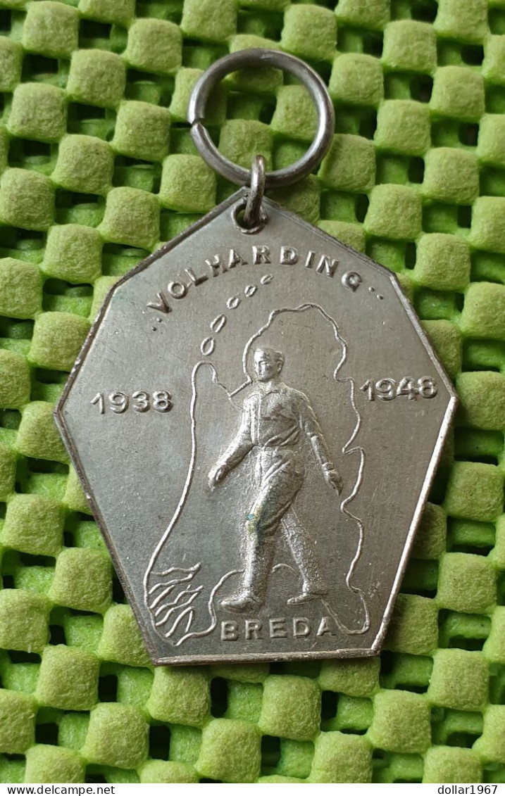 Medaile : Volharding Breda - 1938 - 1948 (Perseverantia)  -  Original Foto  !!  Medallion  Dutch - Andere & Zonder Classificatie