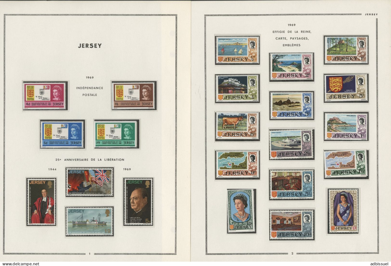 JERSEY Collection De 1969 à 1988 Neufs ** (MNH) Cote Totale 696,25 € Voir Suite Et 19 Photos - Collezioni