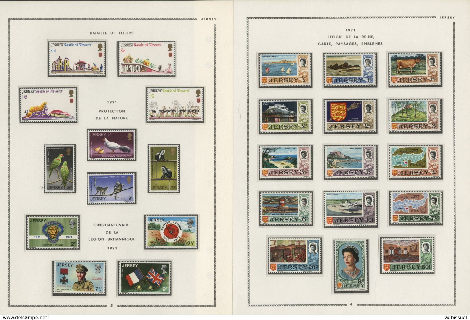 JERSEY Collection De 1969 à 1988 Neufs ** (MNH) Cote Totale 696,25 € Voir Suite Et 19 Photos - Verzamelingen