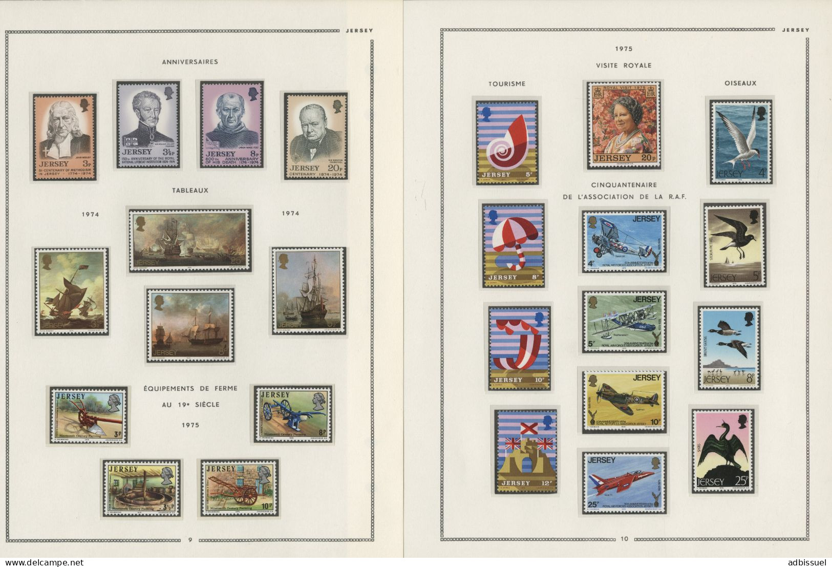 JERSEY Collection De 1969 à 1988 Neufs ** (MNH) Cote Totale 696,25 € Voir Suite Et 19 Photos - Collezioni