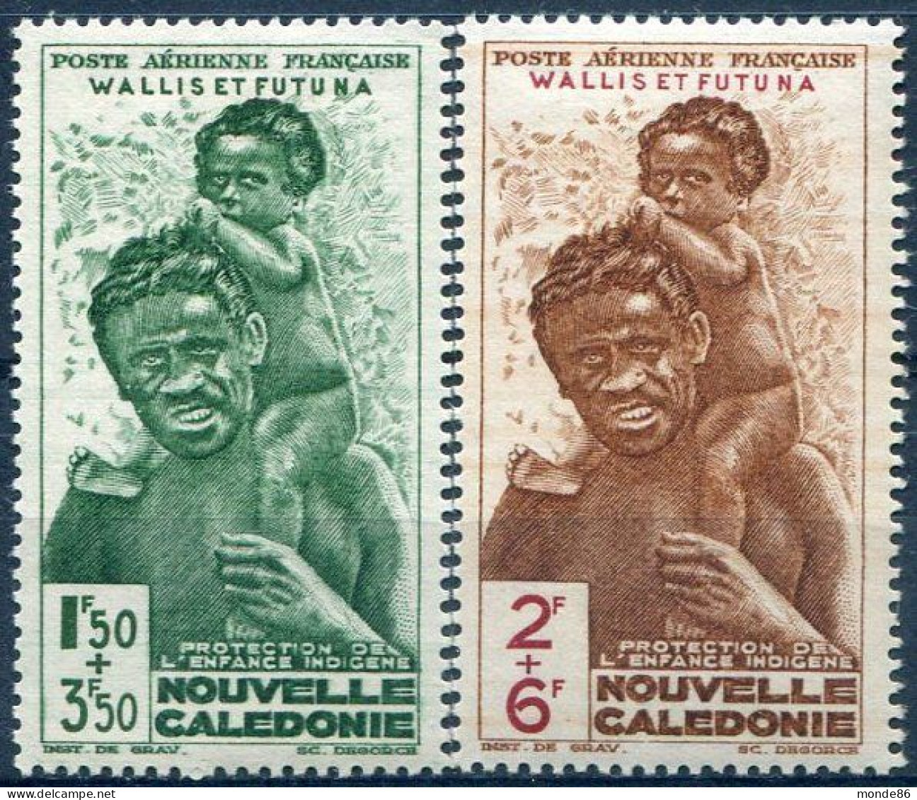 WALLIS & FUTUNA - Y&T PA N° 1-2 ** - Unused Stamps