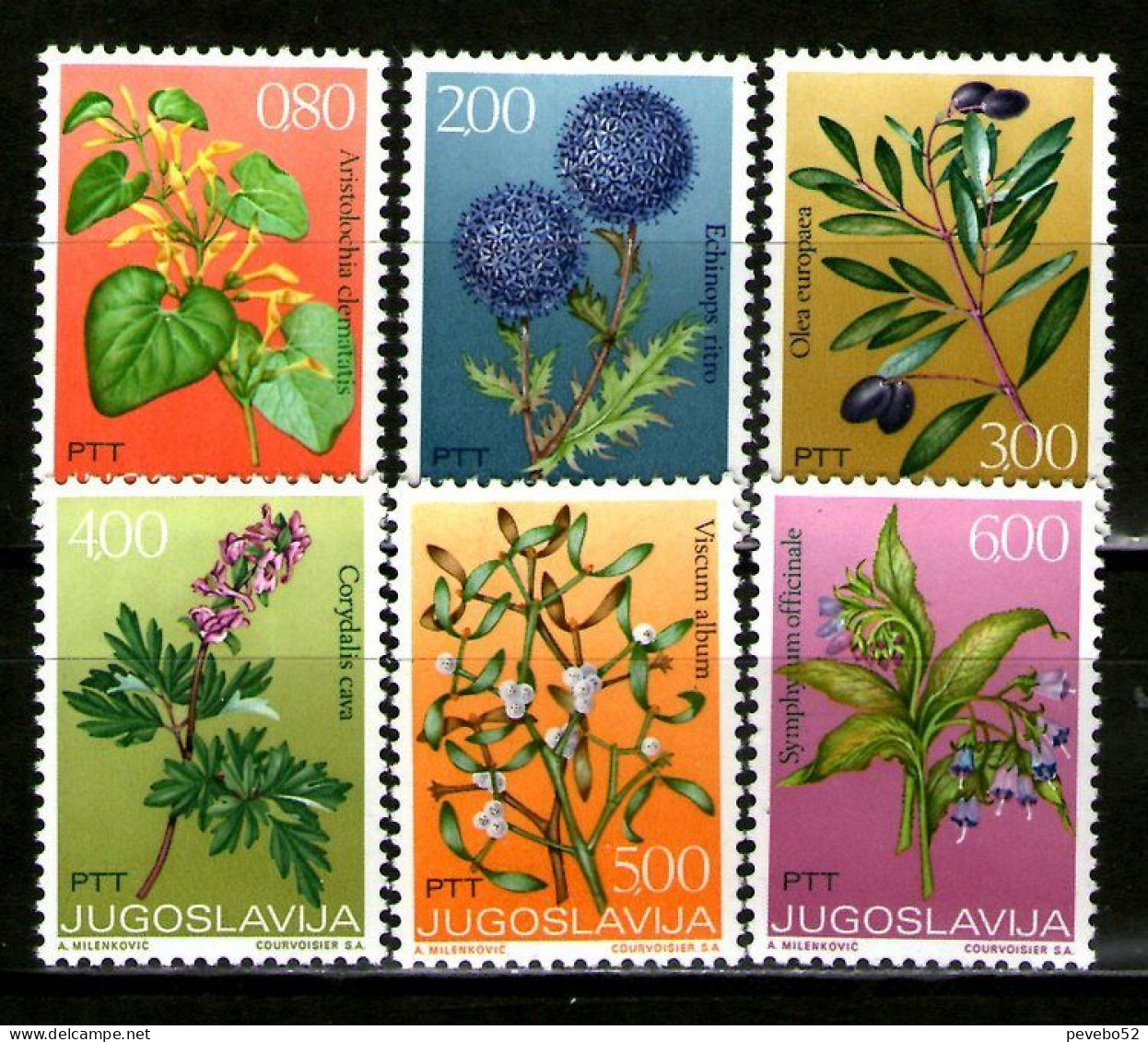 YUGOSLAVIA 1973 - FLORA NO GUM - Unused Stamps