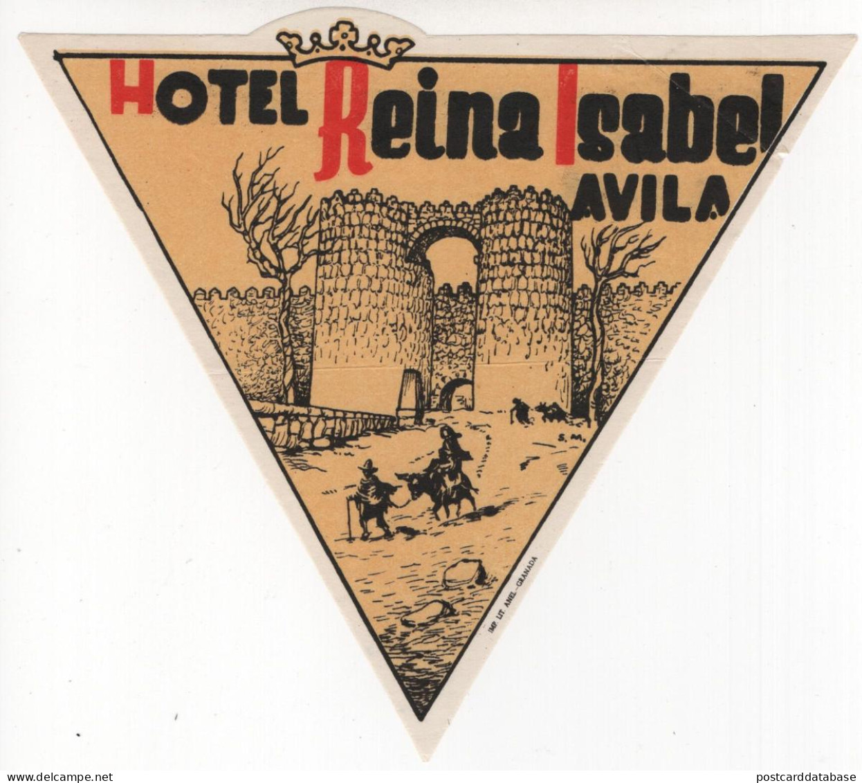 Hotel Reina Isabel - Avila - Etiquetas De Hotel