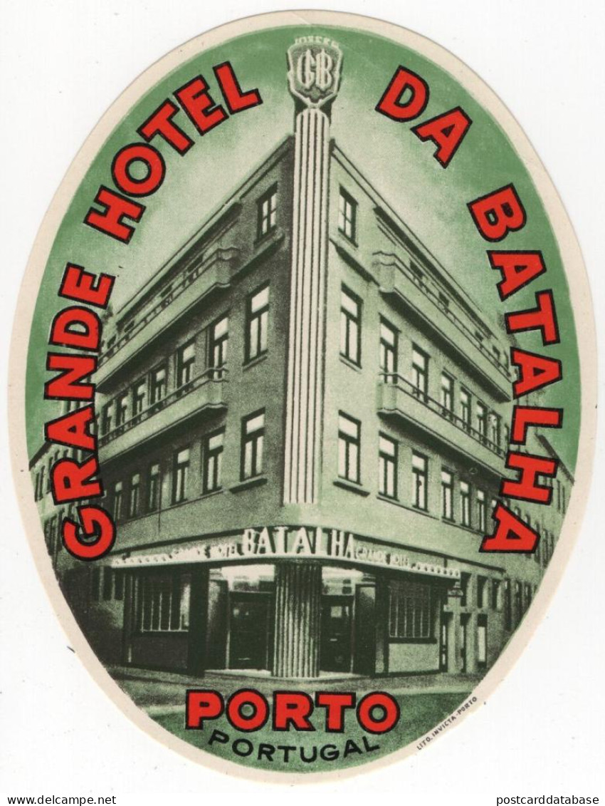 Grande Hotel Da Bathalha - Porto - Adesivi Di Alberghi