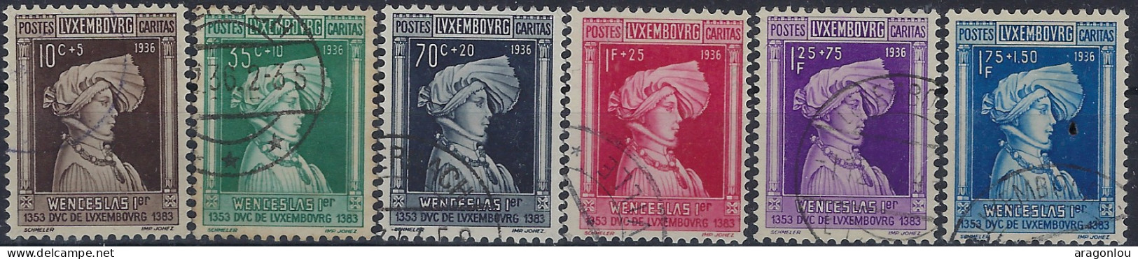 Luxembourg - Luxemburg - Timbres - 1936  Wenceslas   Caritas   Série   ° - Blokken & Velletjes