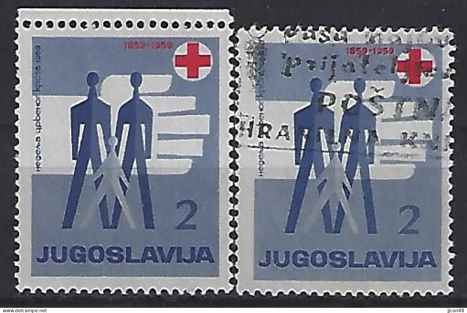 Jugoslavia 1959  Zwangszuschlagsmarken (**)+(o) Mi.22 - Wohlfahrtsmarken
