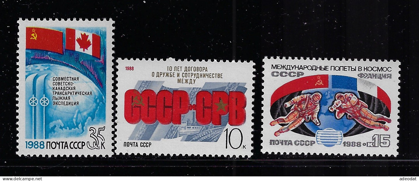 RUSSIA 1988 SCOTT #5675,5715,5719    MNH - Neufs