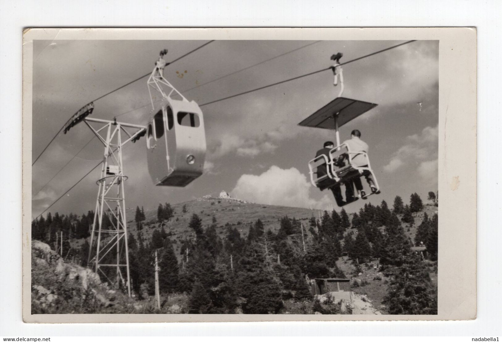 1958. YUGOSLAVIA,SLOVENIA,KRVAVEC,WIRE ROPE,TELECABIN,POSTCARD,USED - Yougoslavie