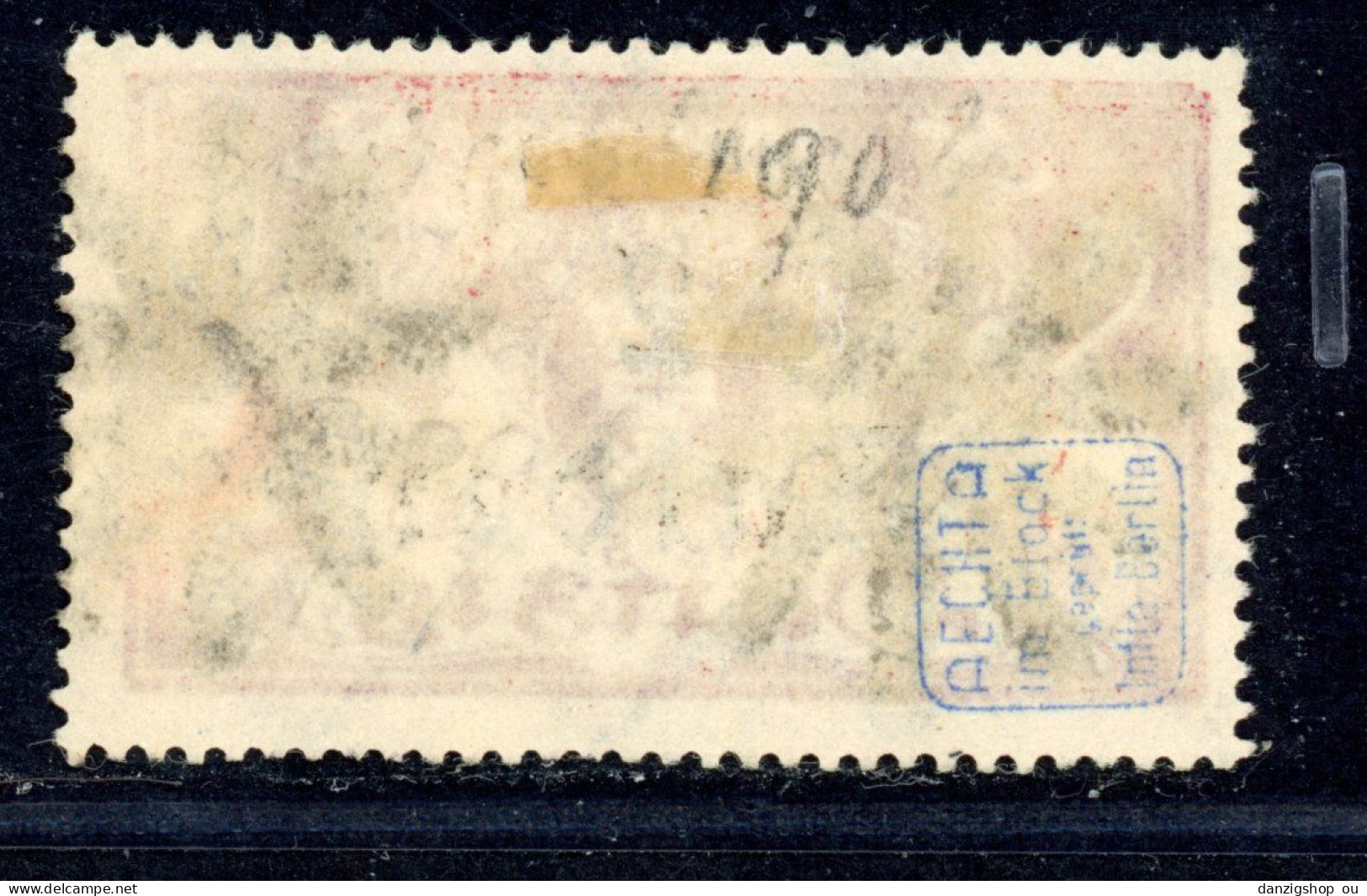 Danzig Korkstempel Michel 190 AFI Fischer 184 Gestempelt INFLA Geprüft BPP Sicherungs-Stempel  Danzig Langfuhr - Used