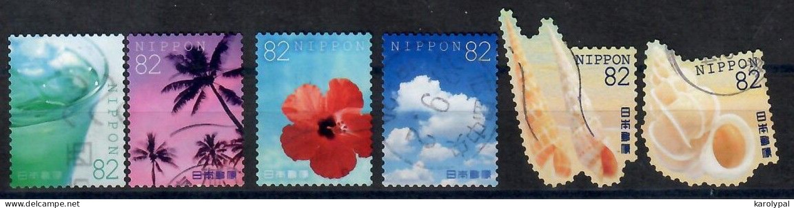Japan, 2016, Used,    ,Mi. 7944-9 - Used Stamps