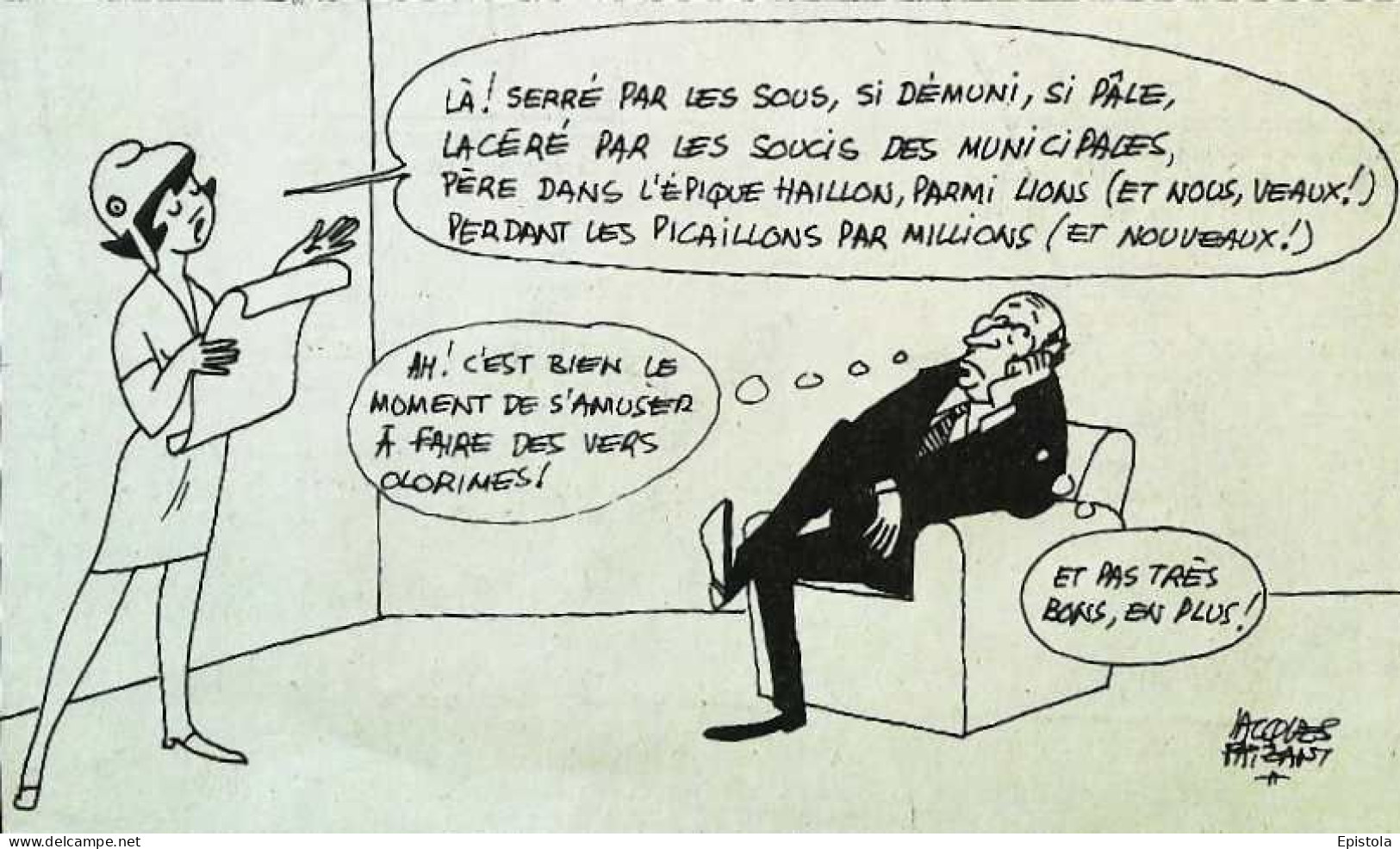 ► Coupure De Presse  Quotidien Le Figaro Jacques Faisant 1983 Mitterrand Marianne - 1950 - Oggi