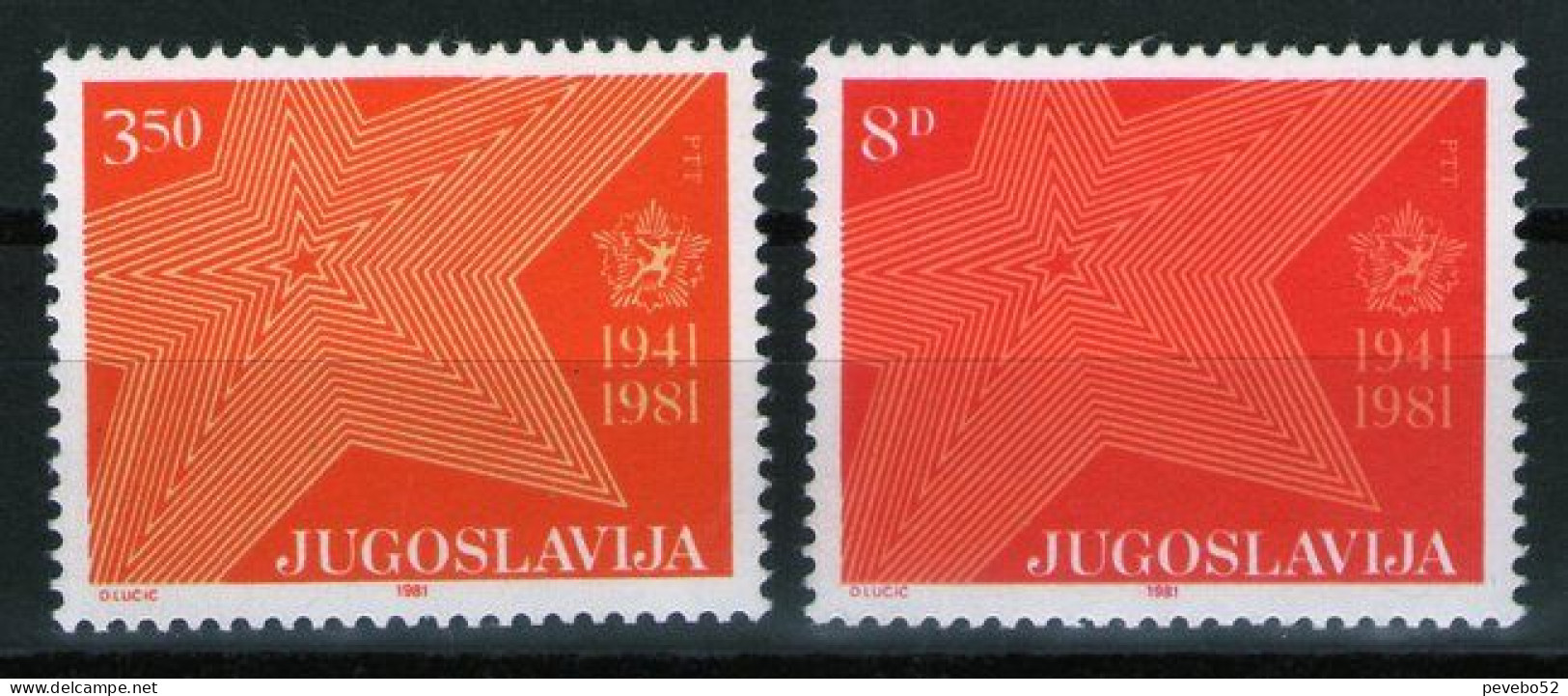 YUGOSLAVIA 1981 - The 40th Anniversary Of The Resistance Against Occupation MNH - Nuevos