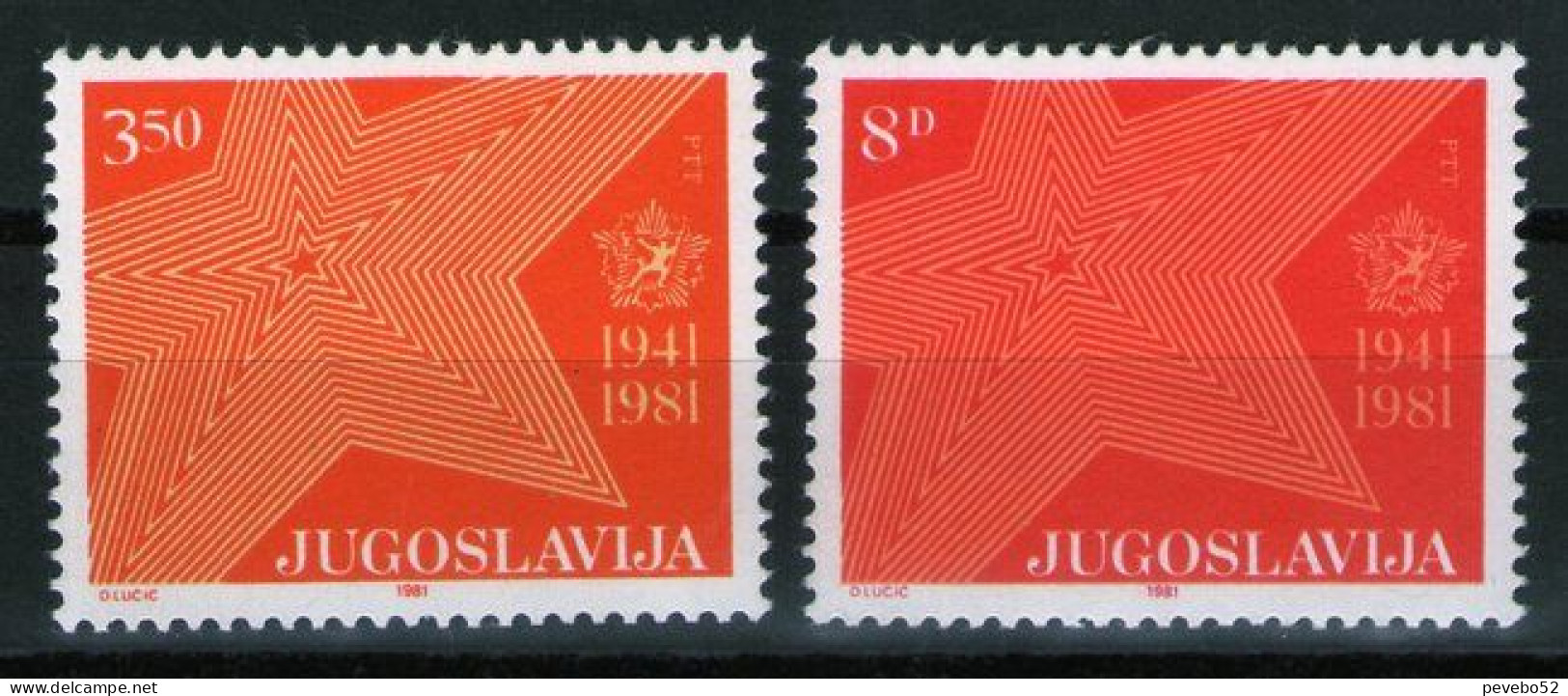 YUGOSLAVIA 1981 - The 40th Anniversary Of The Resistance Against Occupation MNH - Neufs