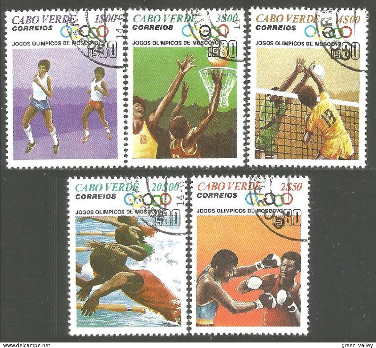 928 Cabo Verde Boxe Natation Swimming Volleyball Basketball (VER-23) - Kap Verde