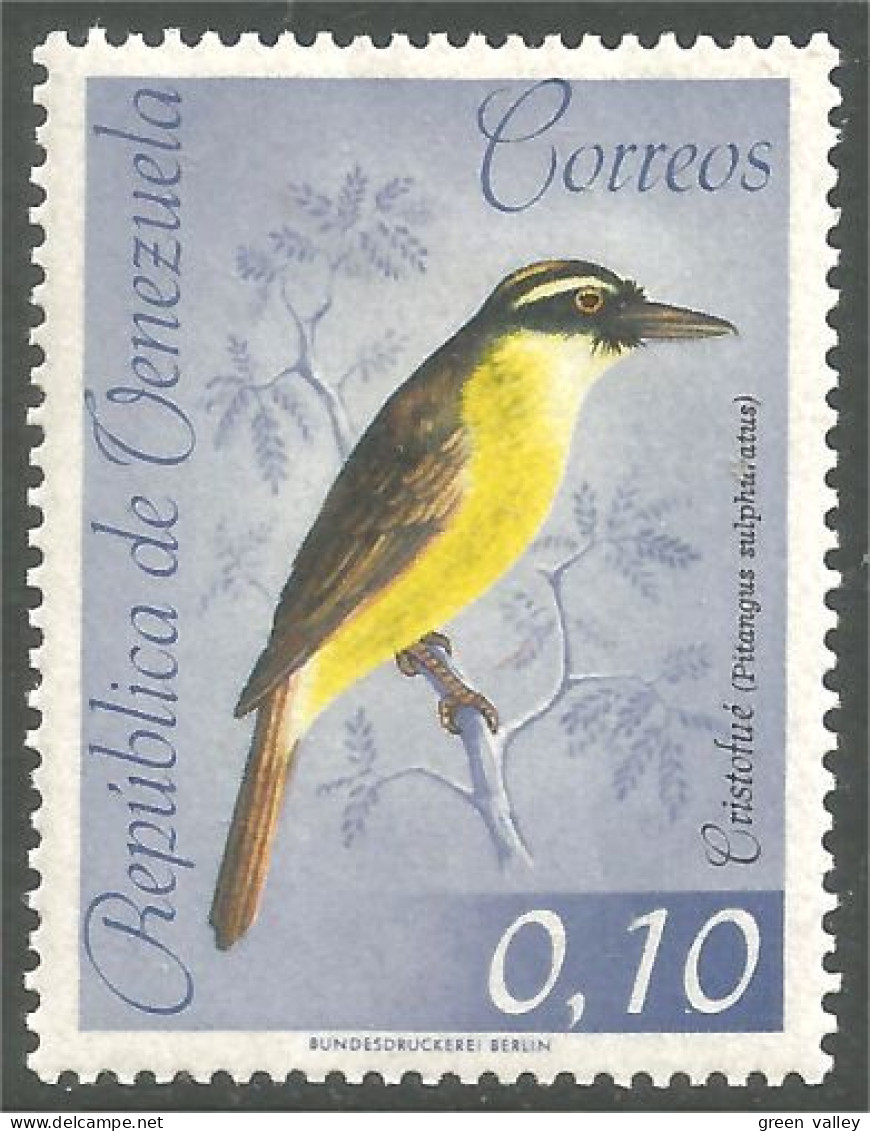 926 Venezuela 1962 Great Kiskadee MH * Neuf CH (VEN-52) - Venezuela