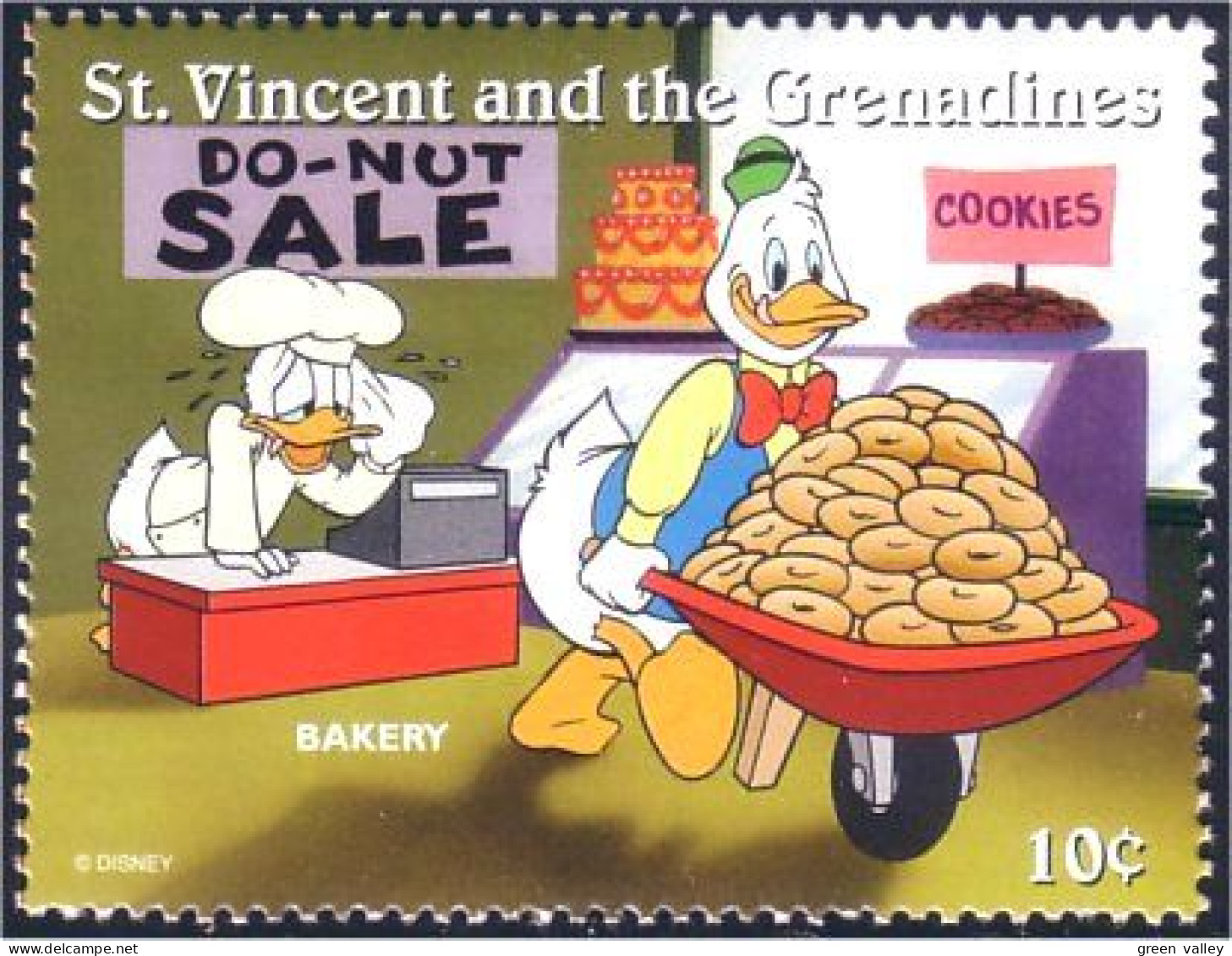 924 St Vincent Bakery Baker Boulanger Patissier MNH ** Neuf SC (VIN-138d) - Otros & Sin Clasificación