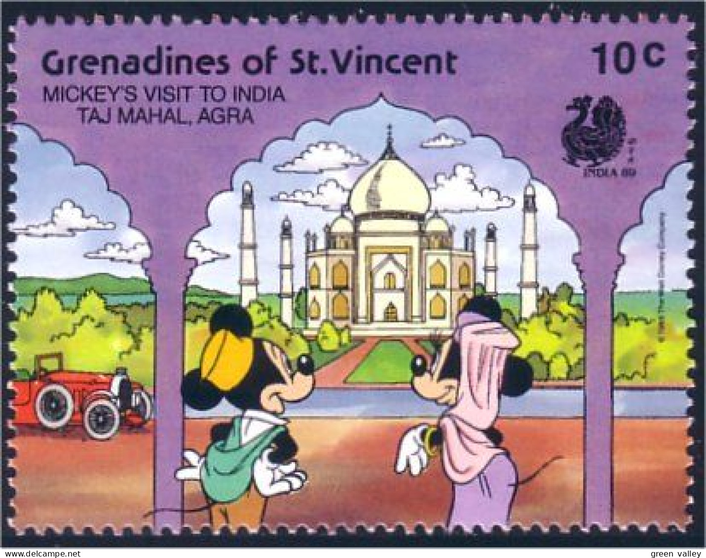 924 St Vincent Monument Taj Mahal Agra MNH ** Neuf SC (VIN-136d) - Monuments