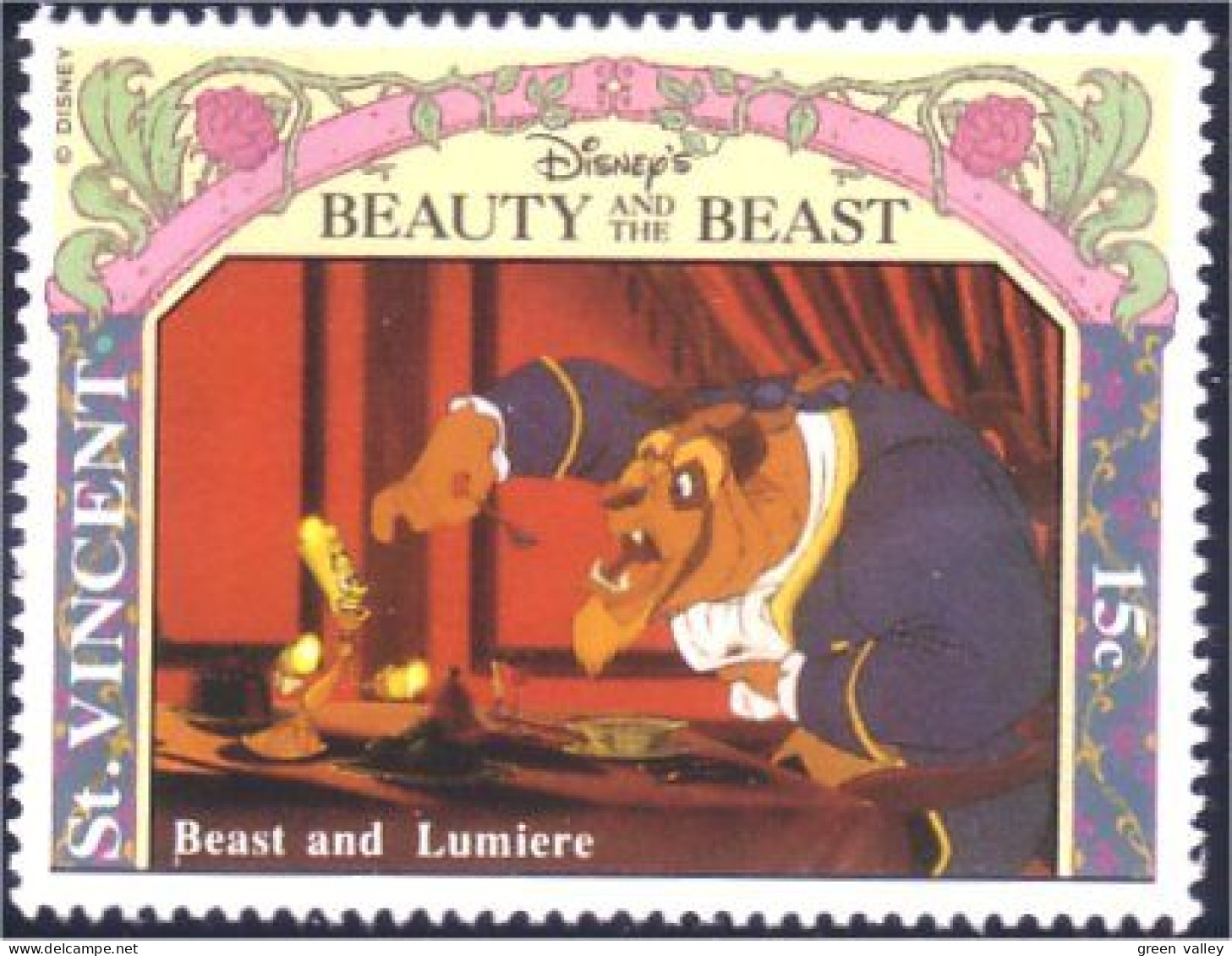 924 St Vincent Beauty Beast Belle Bete Light MNH ** Neuf SC (VIN-125c) - Cinema