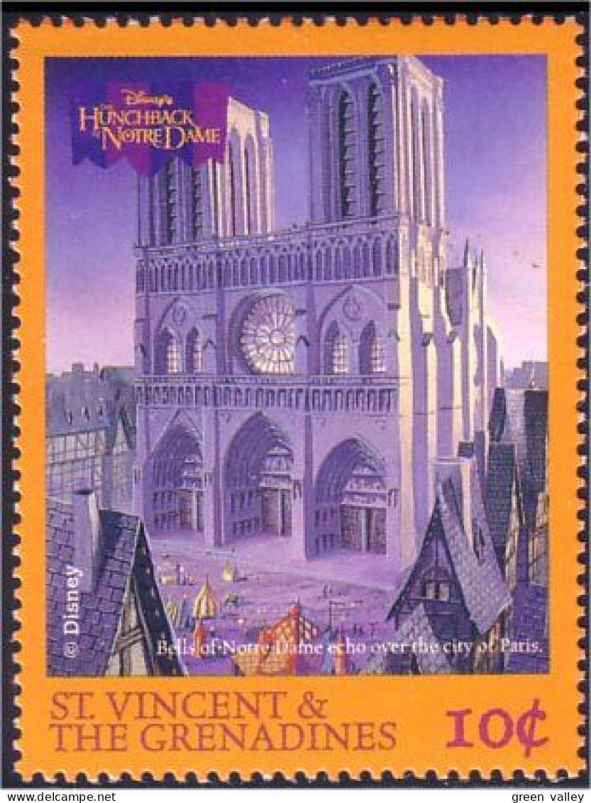 924 St Vincent Notre Dame Paris Hunchback MNH ** Neuf SC (VIN-115c) - Iglesias Y Catedrales