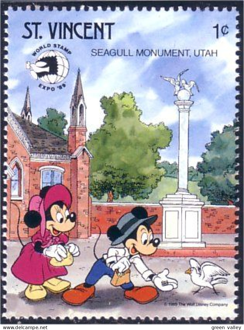 924 St Vincent Seagull Memorial Mouette MNH ** Neuf SC (VIN-97d) - Indipendenza Stati Uniti