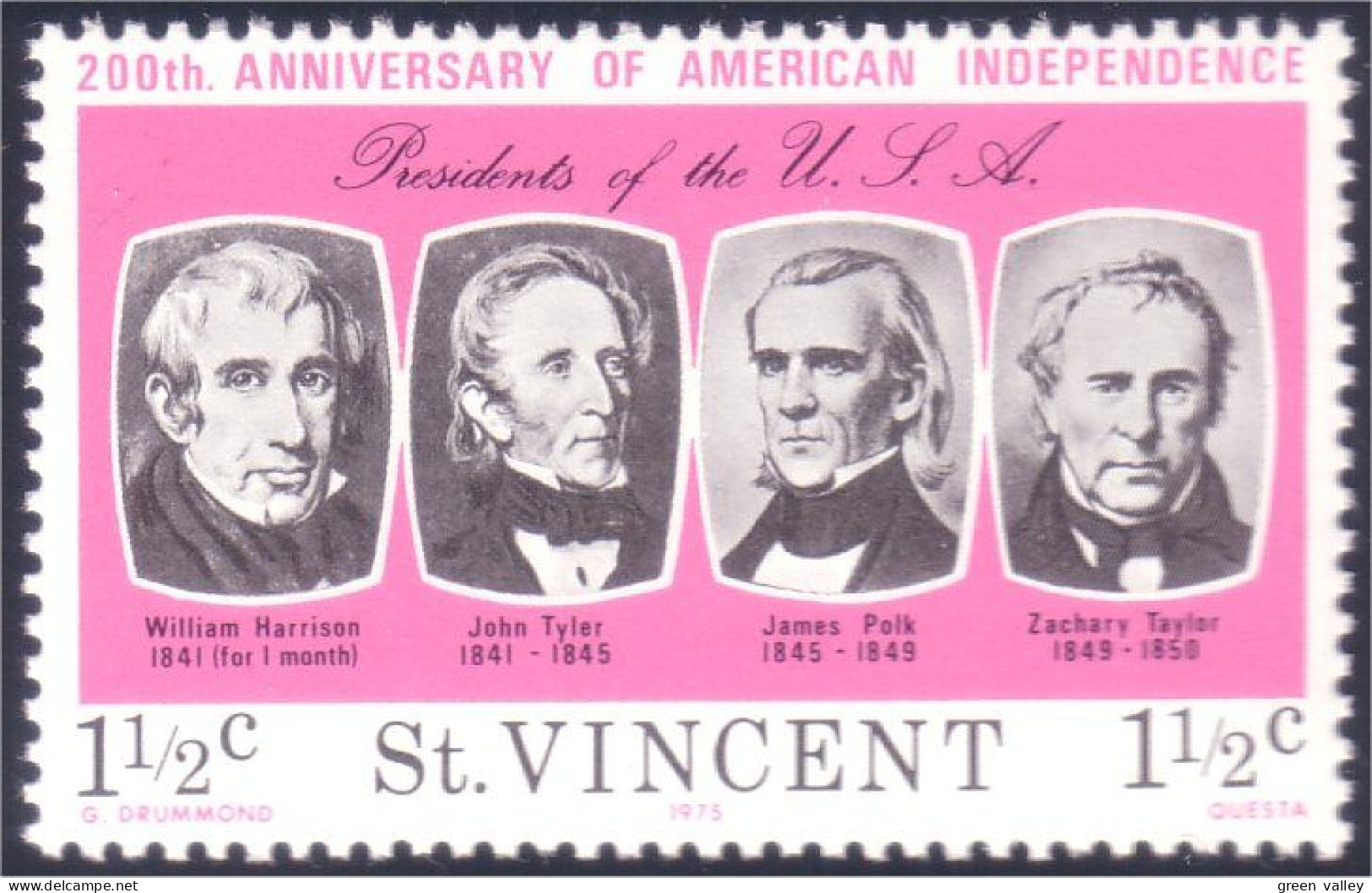 924 St Vincent Independence America MNH ** Neuf SC (VIN-14) - Indipendenza Stati Uniti