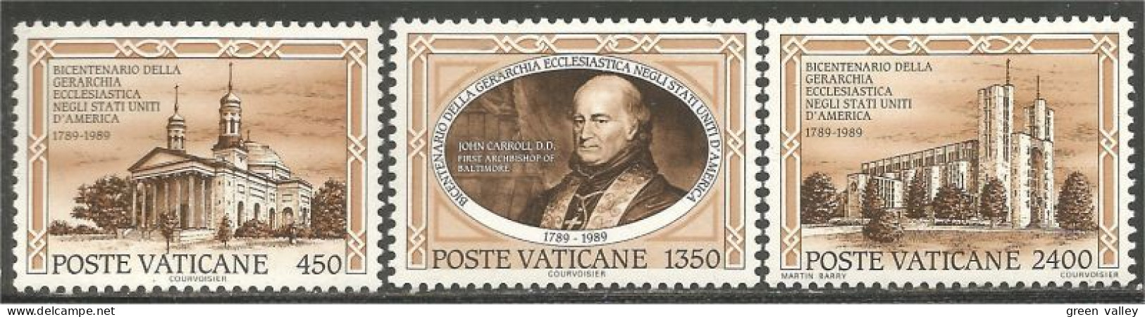 922 Vatican Bicentennaire USA Cathedrale MNH ** Neuf SC (VAT-145) - Ongebruikt