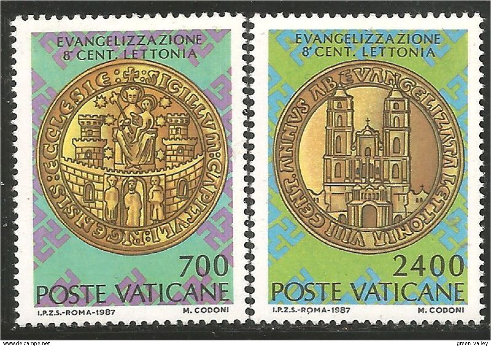 922 Vatican Seals Sceaux Cathedrale MNH ** Neuf SC (VAT-139) - Unused Stamps