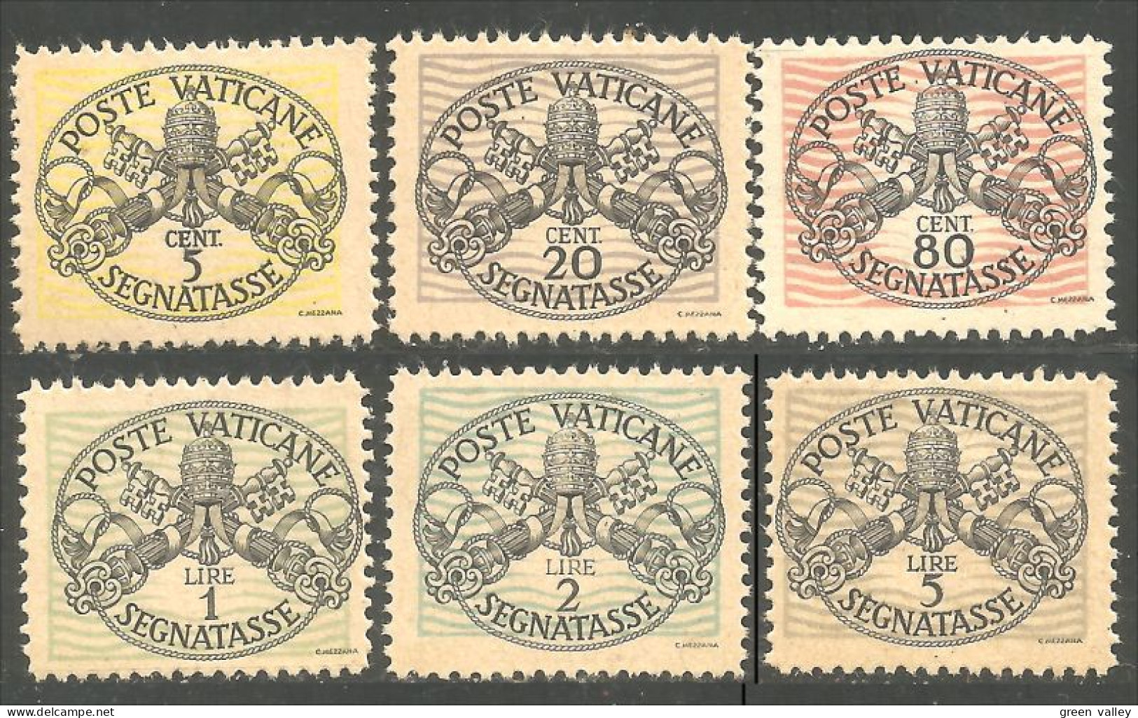922 Vatican Coat Of Arms Armoiries Papales 1945 MH * Neuf CH (VAT-116) - Stamps