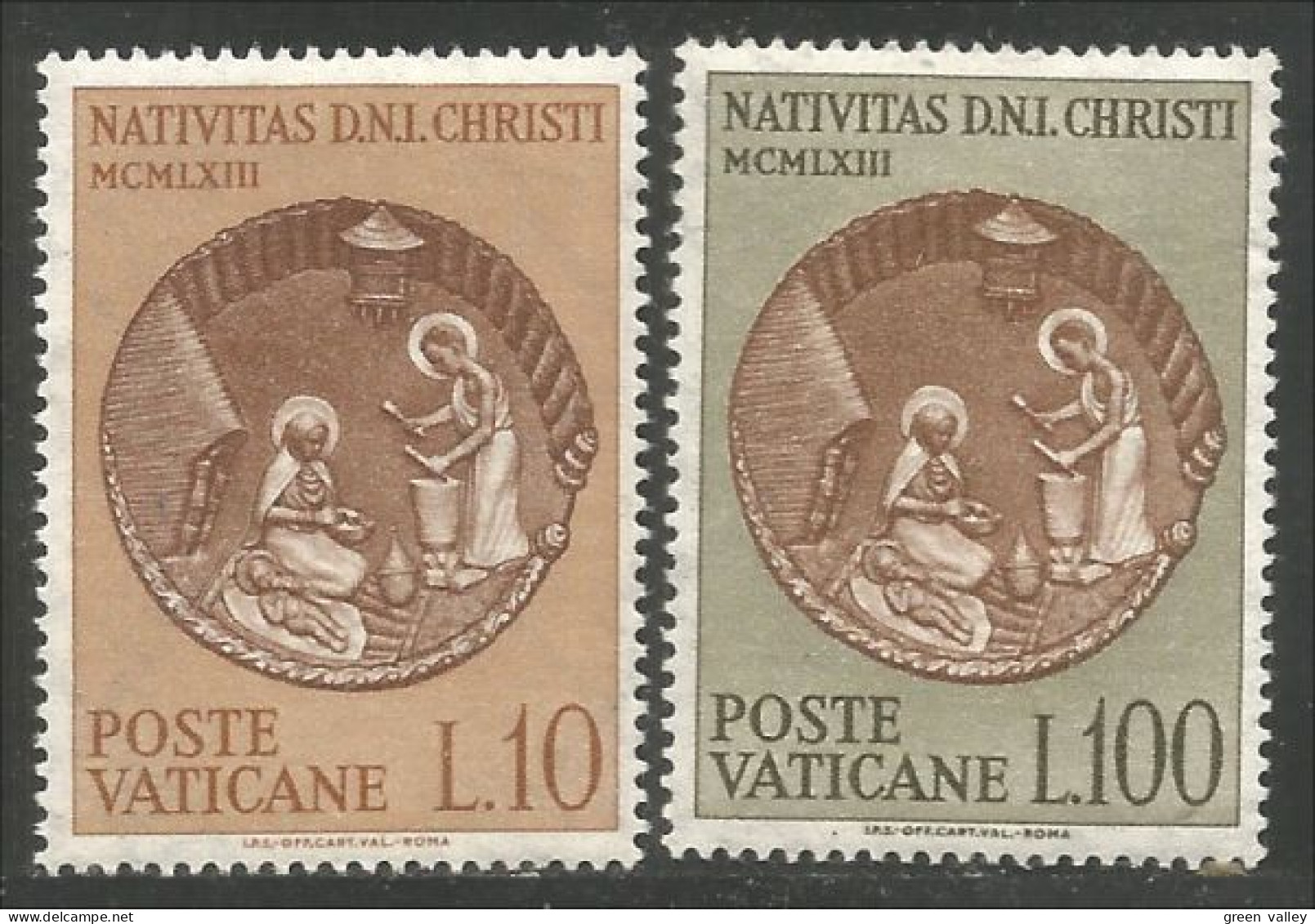 922 Vatican 1963 Nativity Noel Burundi Bukuru MH * Neuf CH (VAT-110) - Unused Stamps