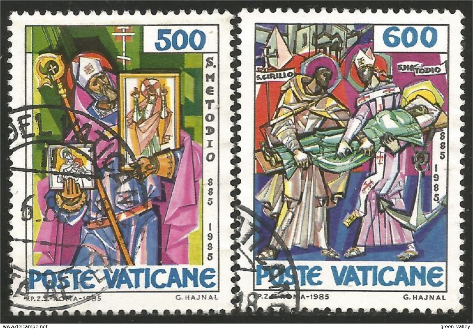 922 Vatican 1985 St Methodius St Cyril Methode Cyrille (VAT-53) - Oblitérés