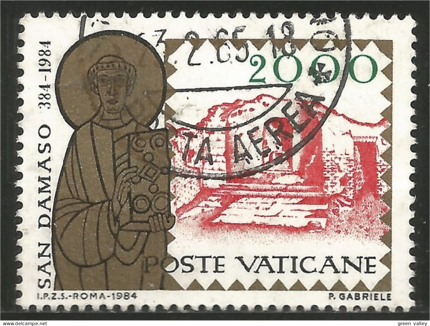 922 Vatican 1984 Basilica Basilique 2000 L (VAT-52) - Used Stamps