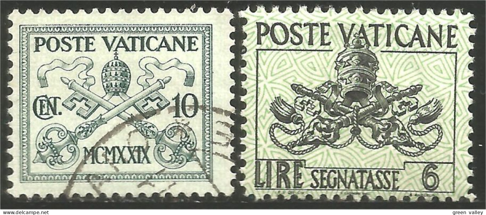 922 Vatican Armoiries Coat Of Arms Keys Clés (VAT-44) - Used Stamps