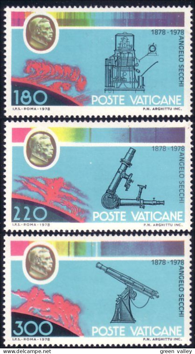 922 Vatican Secchi Telescope Astronome Astronomy MNH ** Neuf SC (VAT-20b) - Astronomùia