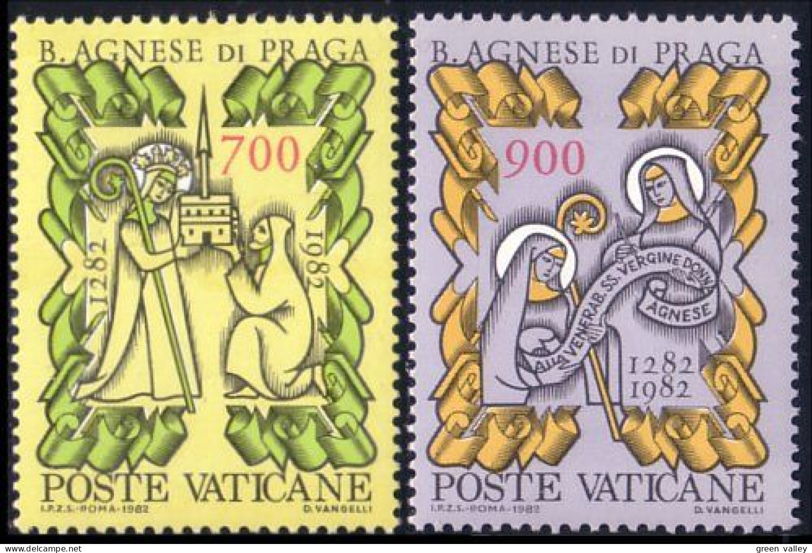 922 Vatican Virgin Agnes De Prague MNH ** Neuf SC (VAT-24) - Unused Stamps