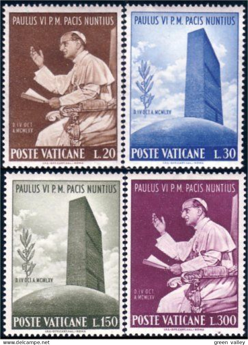 922 Vatican United Nations Unies Paulus VI Paul VI MNH ** Neuf SC (VAT-11a) - Unused Stamps