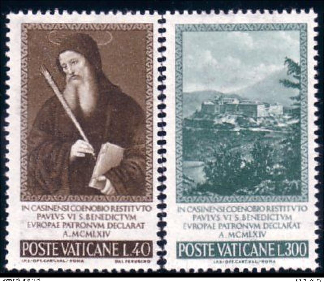922 Vatican St Benoit St. Benedict MNH ** Neuf SC (VAT-10a) - Unused Stamps
