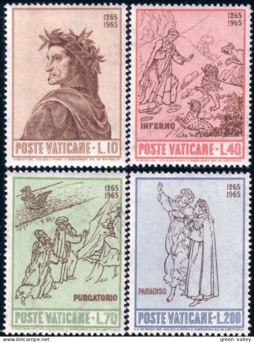 922 Vatican Raphael Botticelli Dante MNH ** Neuf SC (VAT-9a) - Neufs