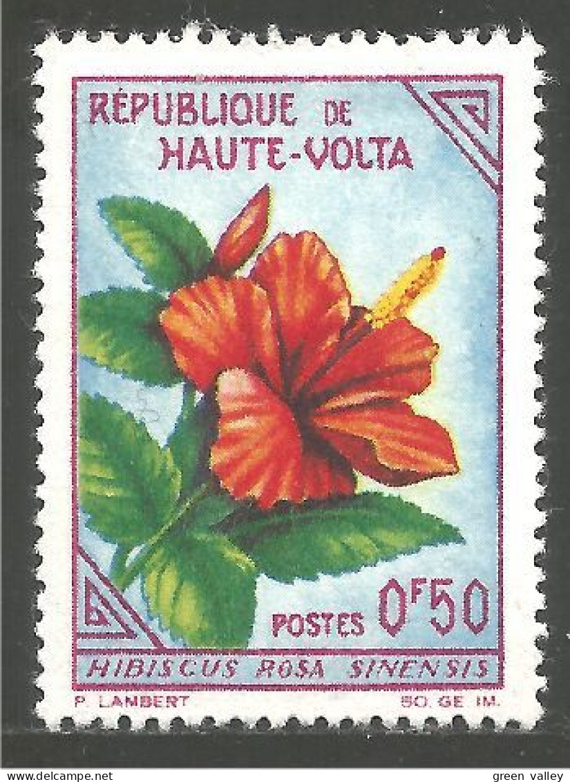 940 Haute Volta Hibiscus MH * Neuf CH (VOL-17) - Alto Volta (1958-1984)