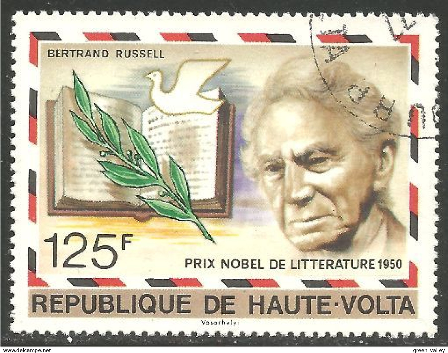 940 Haute Volta Prix Nobel Prize Russell Litterature 1950 (VOL-25) - Prix Nobel