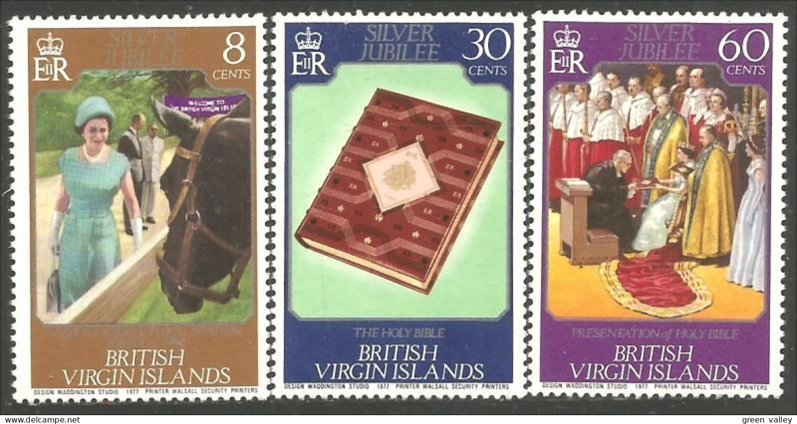 934 British Virgin Islands Silver Jubilee Cheval Horse Pferd MNH ** Neuf SC (VIR-47a) - Chevaux