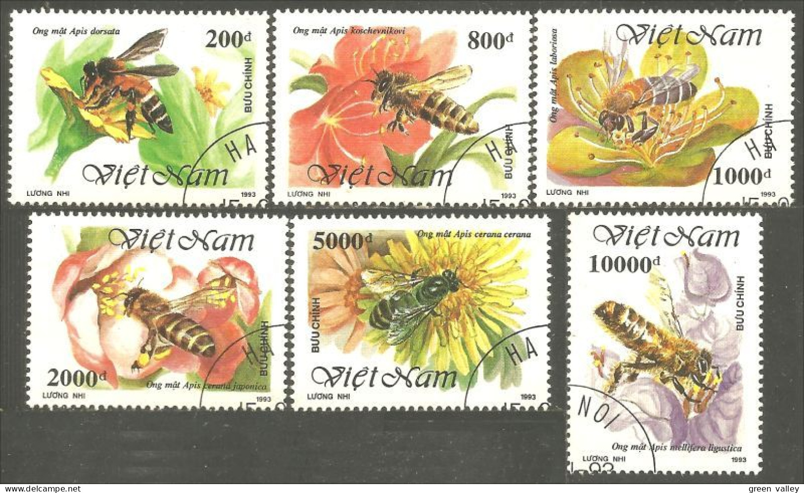 930 Vietnam Poisson Insect Abeille Miel Honey Bee Honig Biene Abeja Ape Miele Abelha (VIE-428b) - Abejas