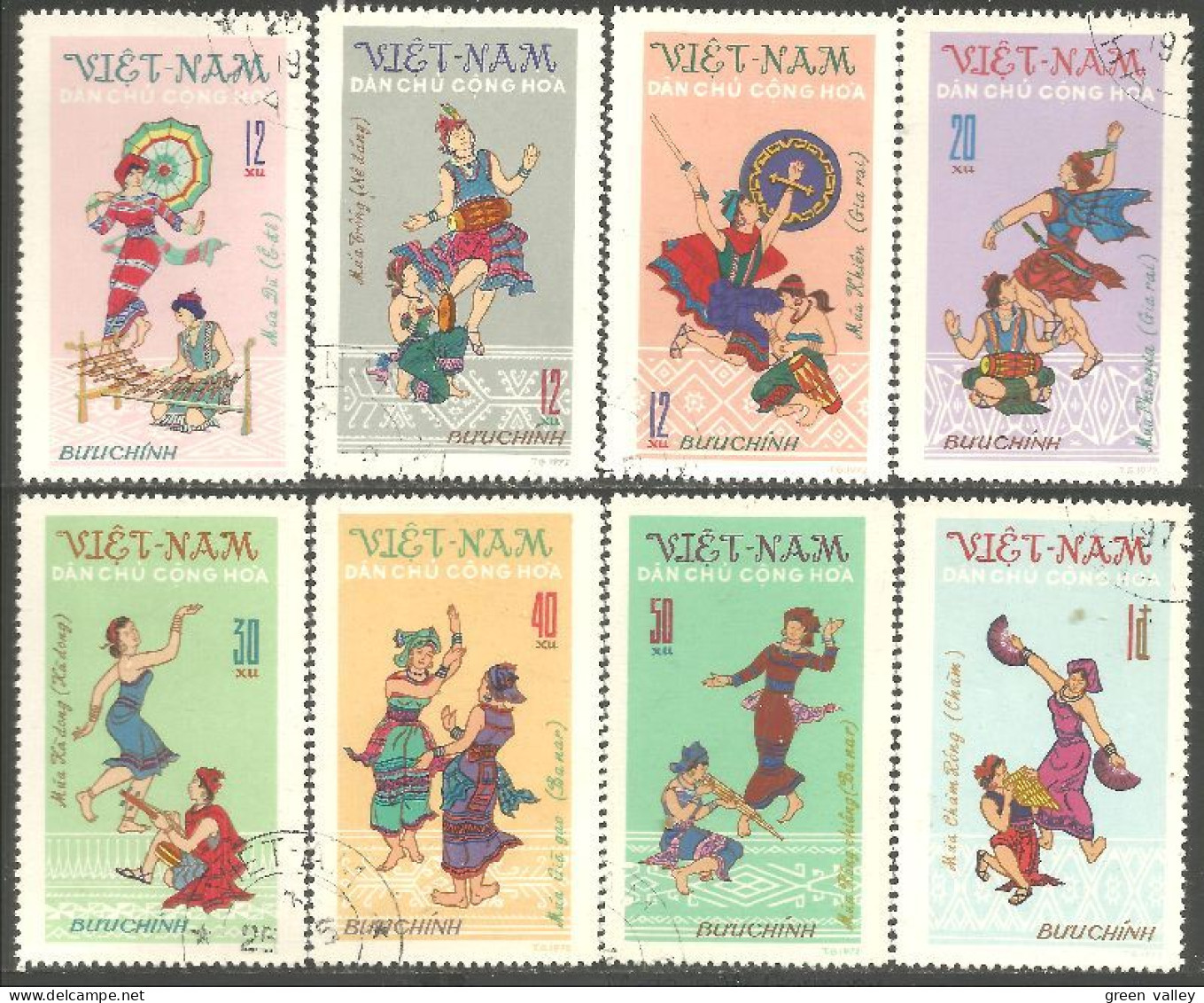 930 Vietnam Tay Nguyen Folk Dances Dans Populaires Folklore (VIE-354) - Vietnam