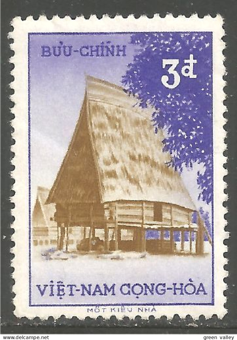 930 Vietnam Maison Pilotis Pole House MH * Neuf CH Légère (VIE-339) - Vietnam