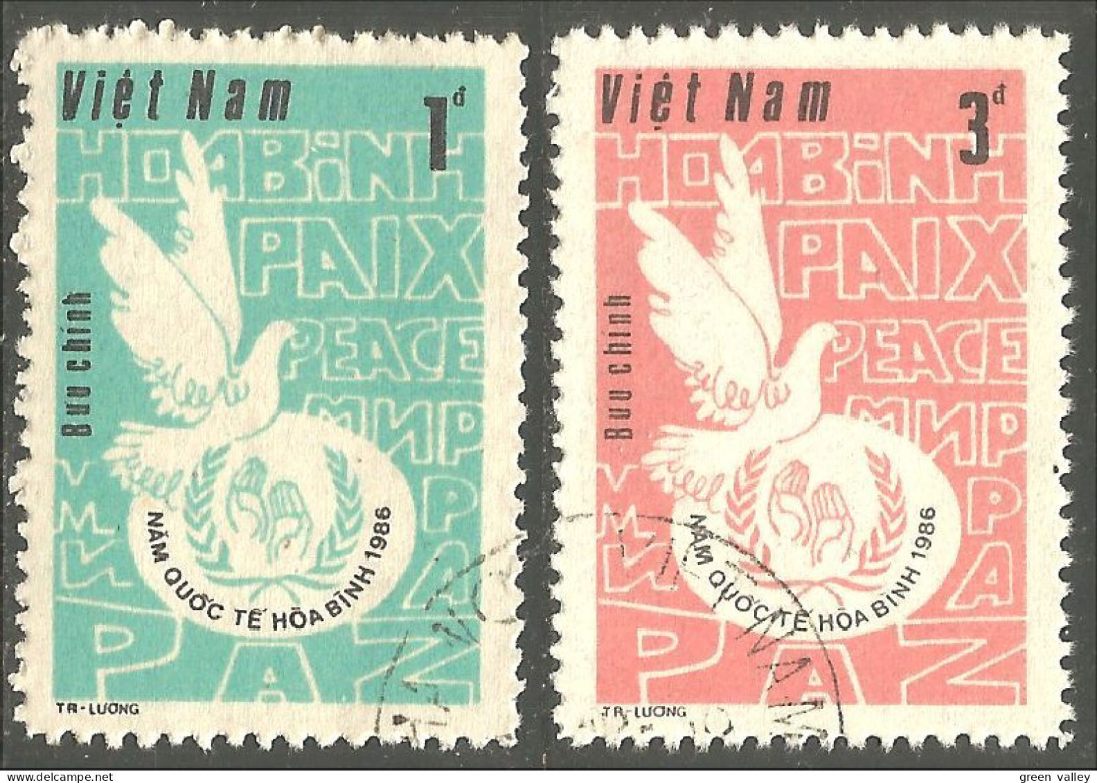 930 Vietnam Peace Year Année Paix Colombe Dove (VIE-318d) - Andere & Zonder Classificatie