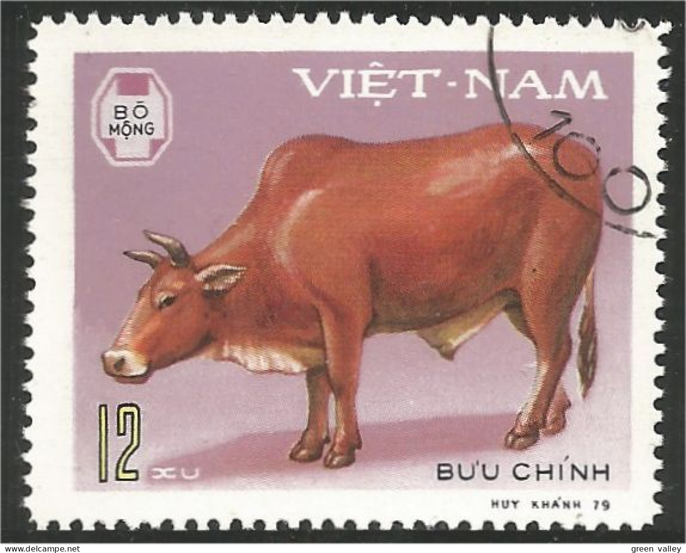 930 Vietnam Boeuf Bull Cow Vache Kuh (VIE-139) - Hoftiere