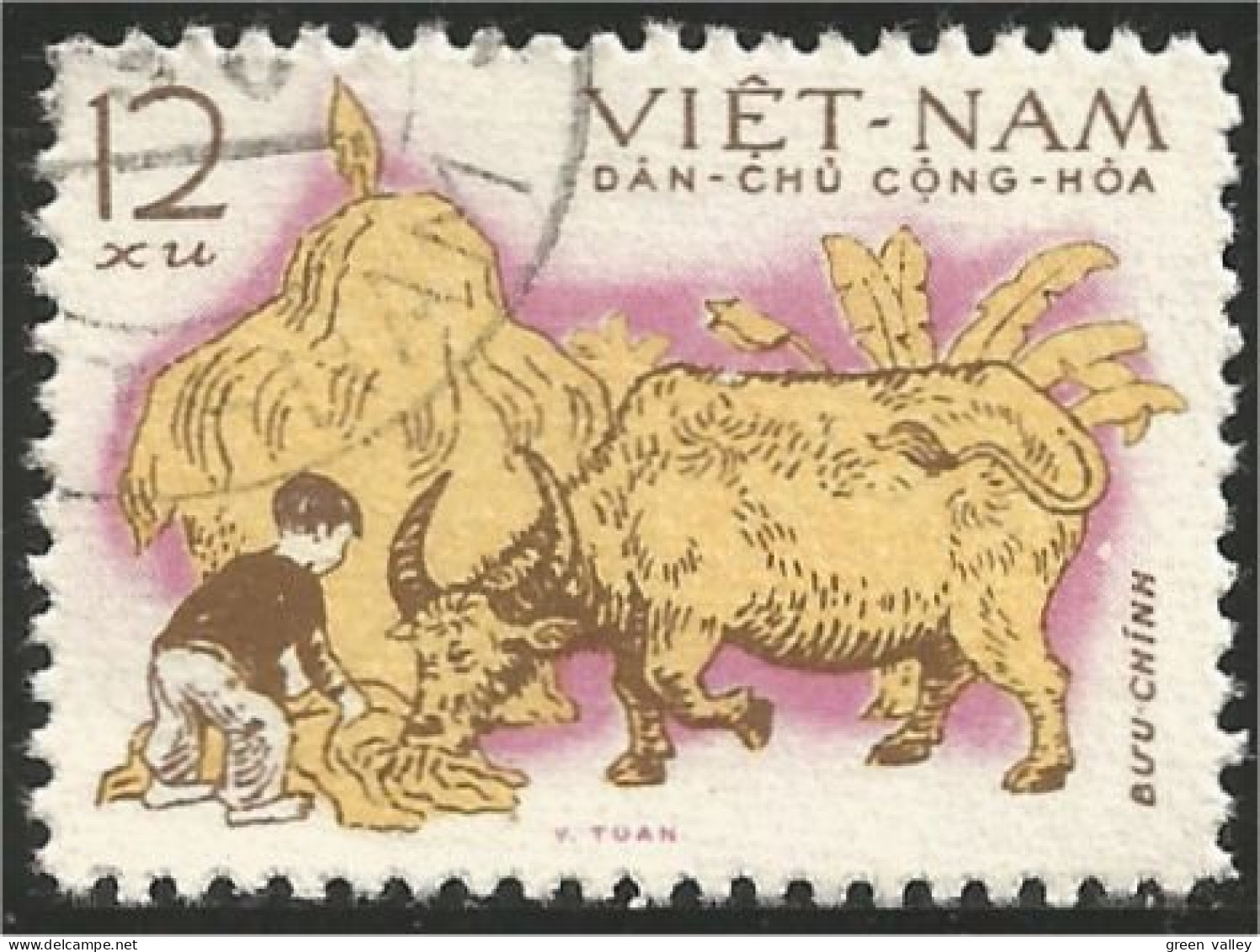 930 Vietnam Boeuf Bull Cow Vache Kuh (VIE-137) - Ferme