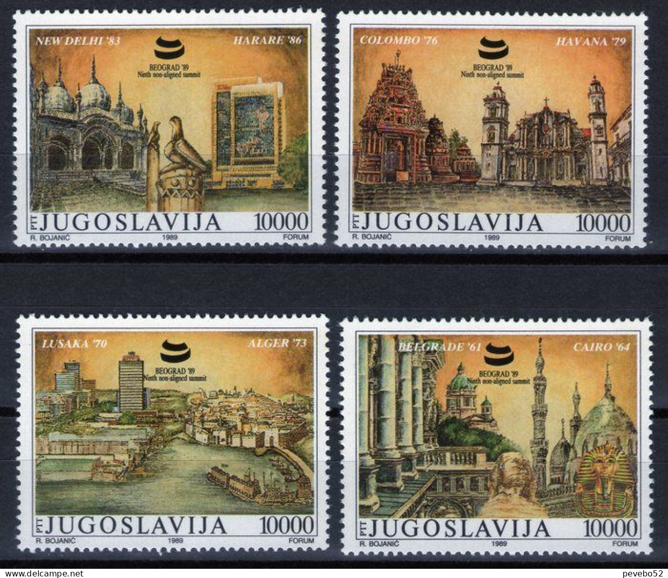 YUGOSLAVIA1989 - Non Aligned Movement Summit, Belgrade MNH - Unused Stamps