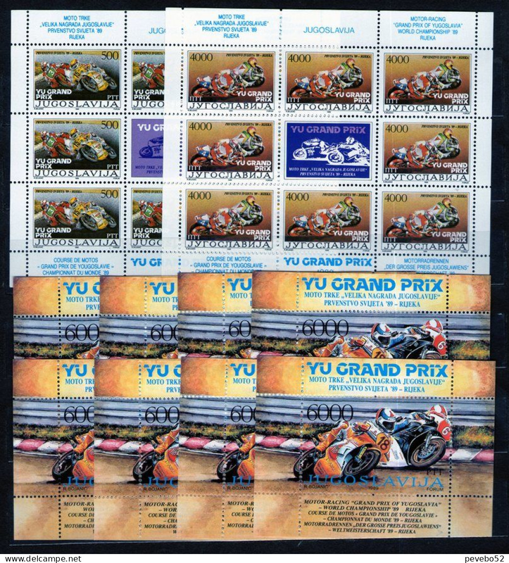 YUGOSLAVIA 1989 - Yu Grand Prix Motor-Racing, Rijeka SS MNH - Unused Stamps